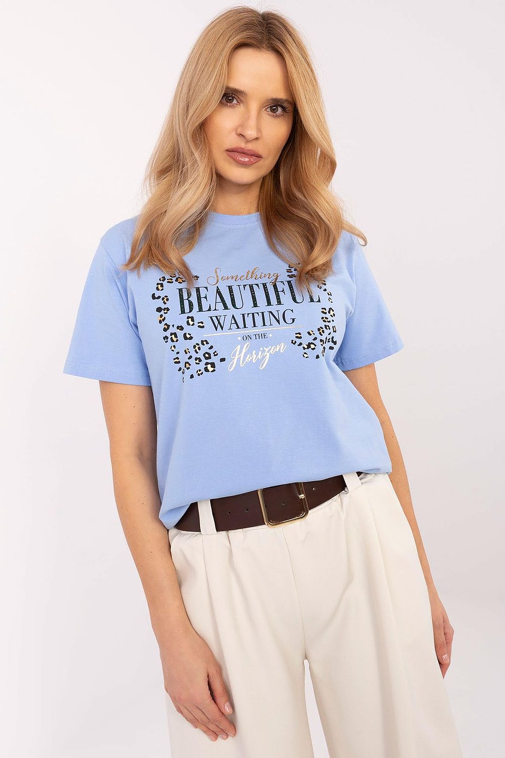   Tshirt Damski Model CLM-BZ-0039.48 Light Blue - Factory Price 