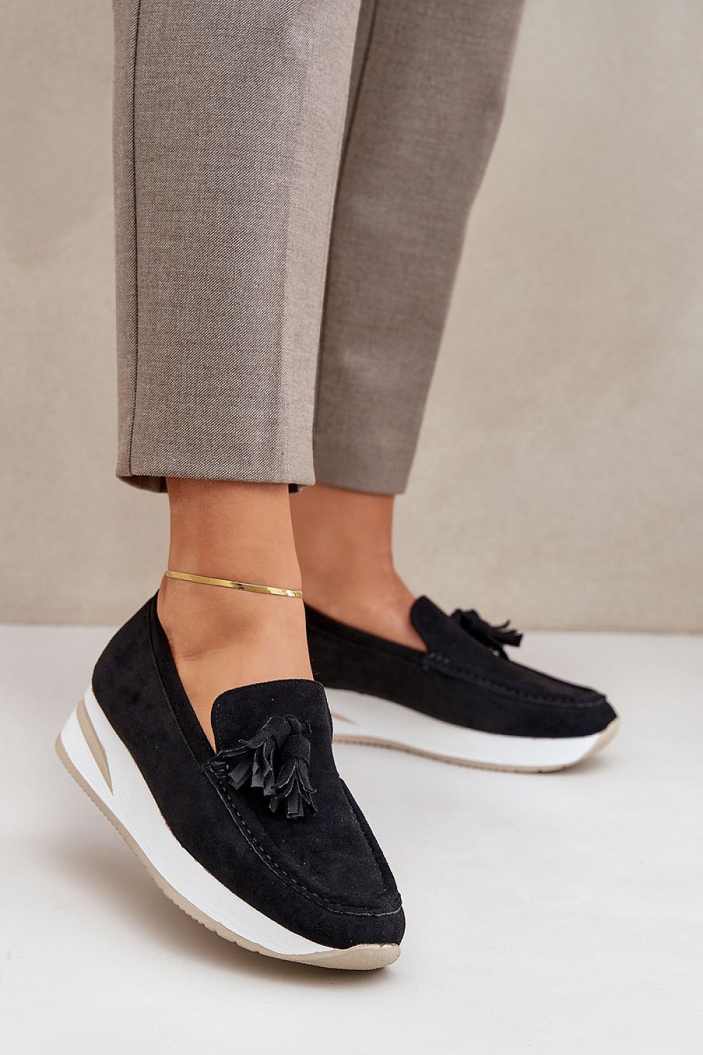   Mokasyny Model Challavia G-55 Black - Step in style 