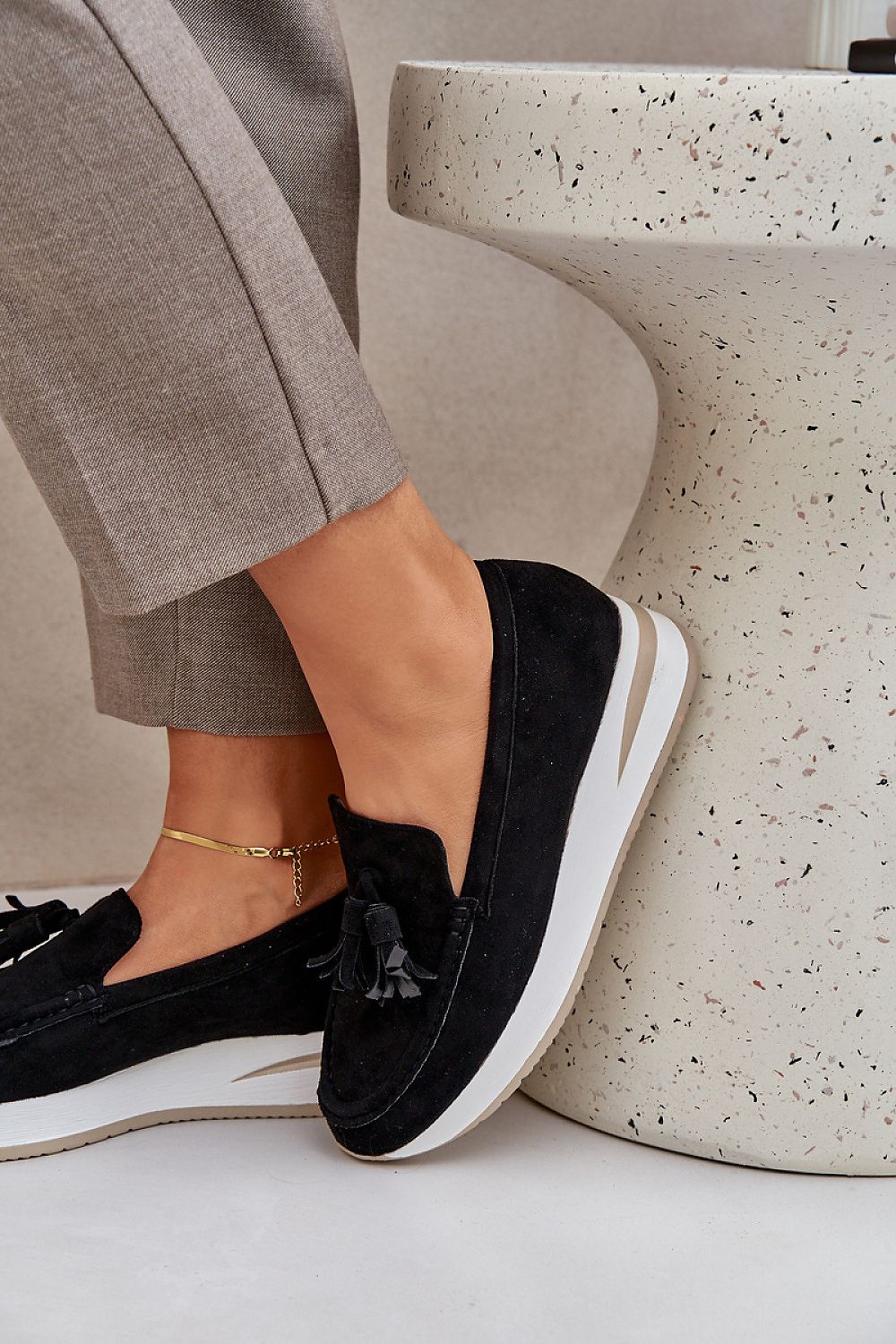   Mokasyny Model Challavia G-55 Black - Step in style 
