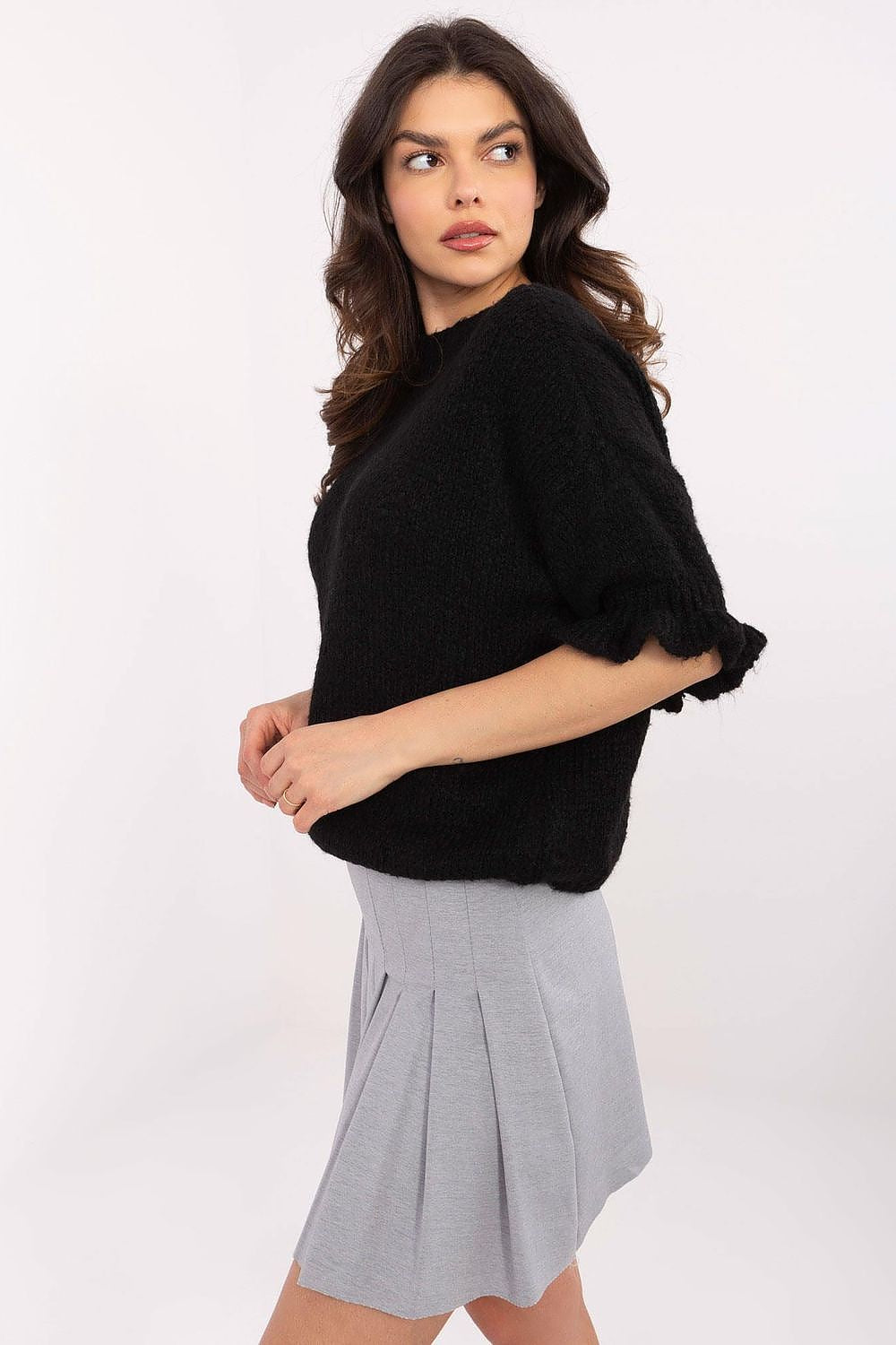   Sweter Damski Model MI-SW-2913.99 Black - Italy Moda 