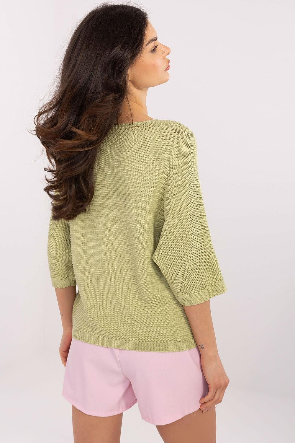   Sweter Damski Model MI-SW-7002.17 Pistacja - Italy Moda 