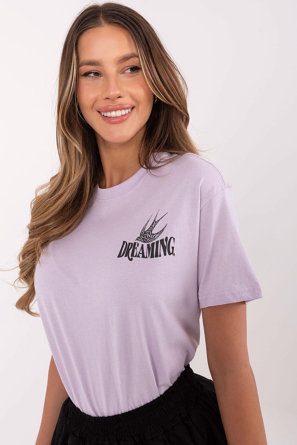   T-shirt Damski Model D12022AC02645H Light Violet - Sublevel 