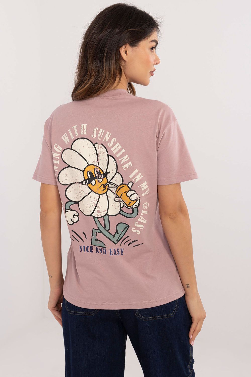   Tshirt Damski Model D12022AC02645F Dark Pink - Sublevel 