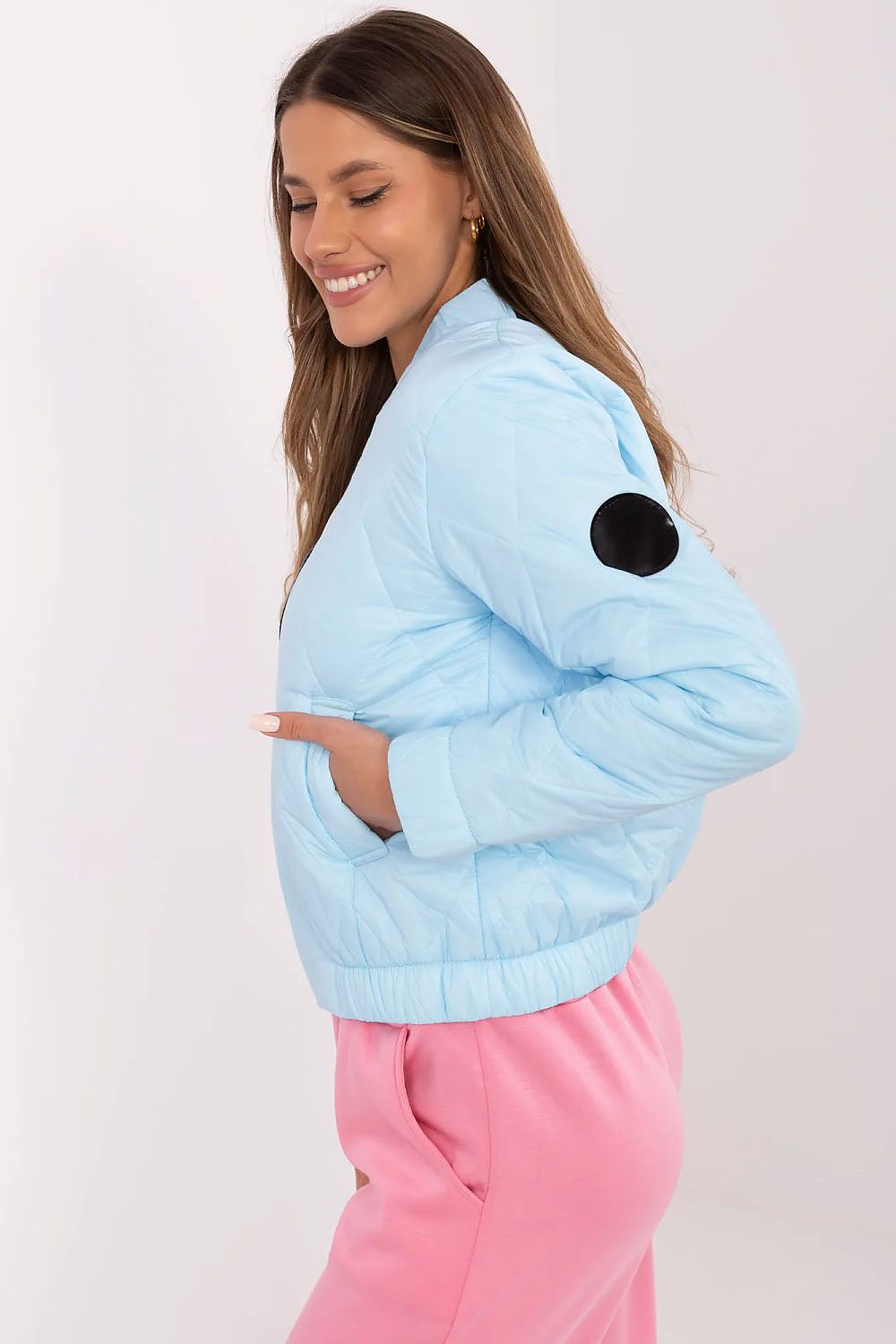   Kurtka Damska Model MI-KR-88357.69P Light Blue - Italy Moda 