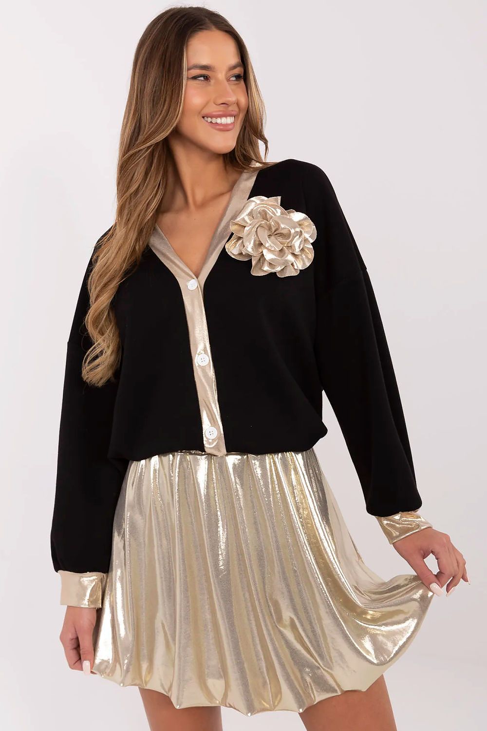   Bluza Damska Model MI-BL-61789.24 Black - Italy Moda 
