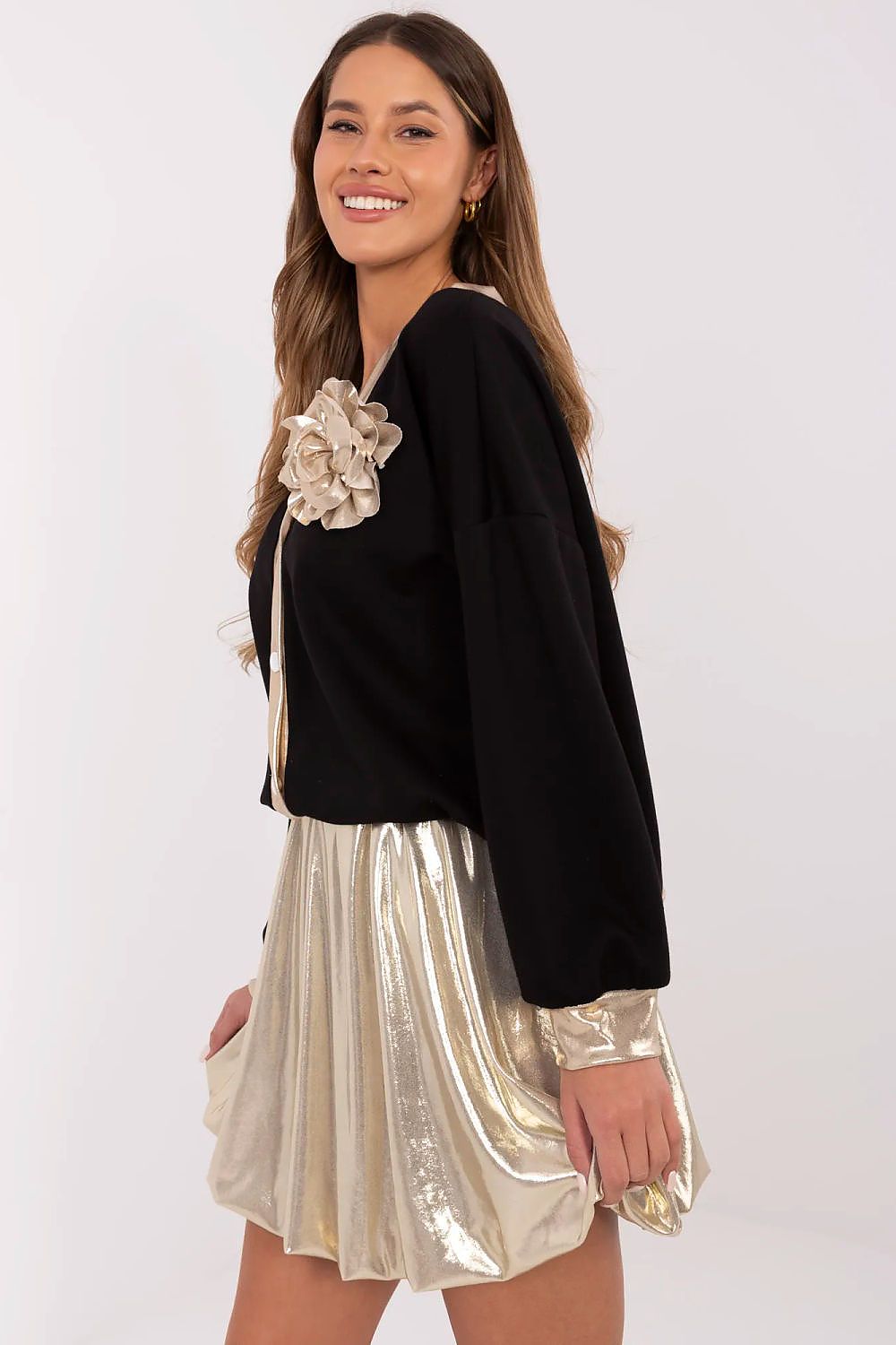   Bluza Damska Model MI-BL-61789.24 Black - Italy Moda 