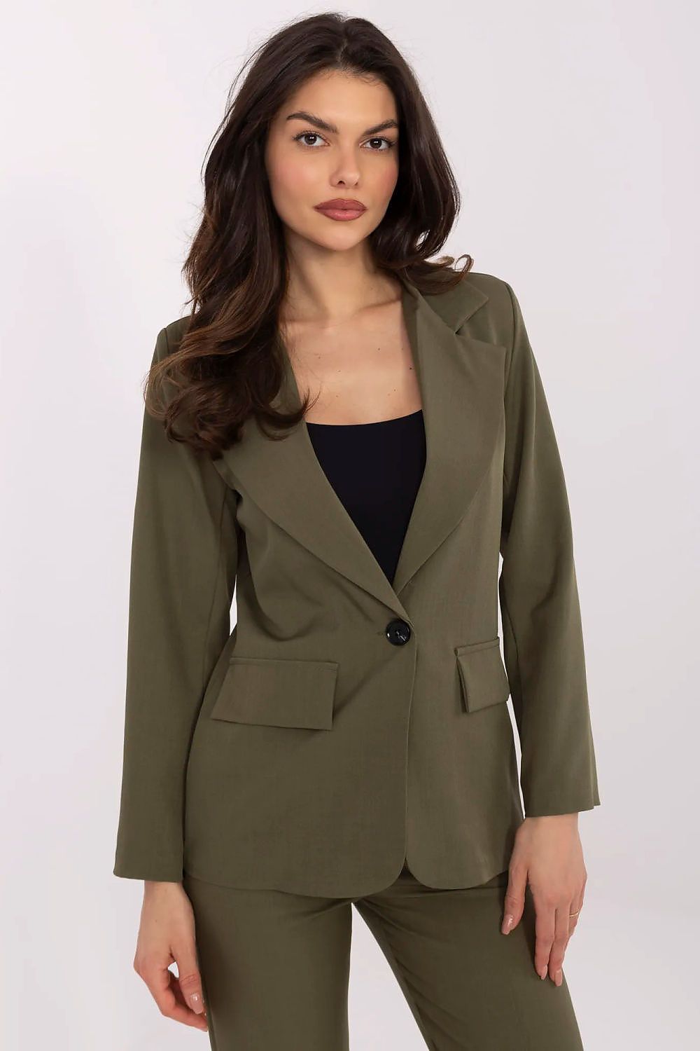   Marynarka Model DHJ-MA-18736.12 Khaki - Italy Moda 