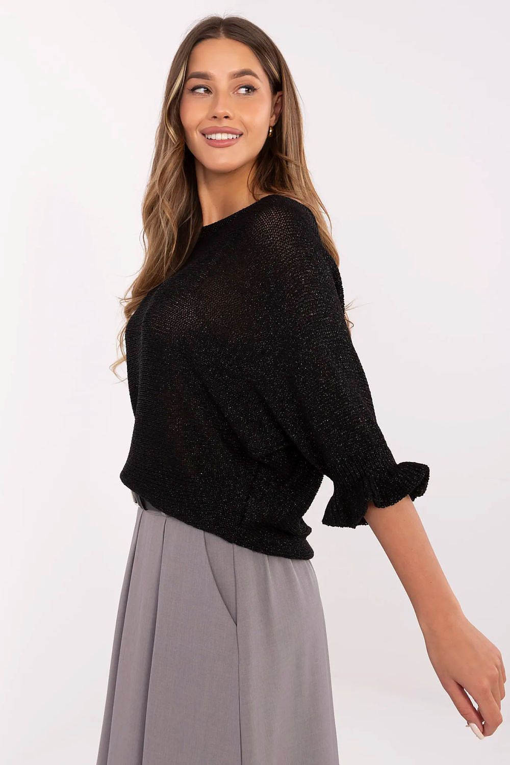   Sweter Damski Model MI-SW-2502.60 Black - Italy Moda 