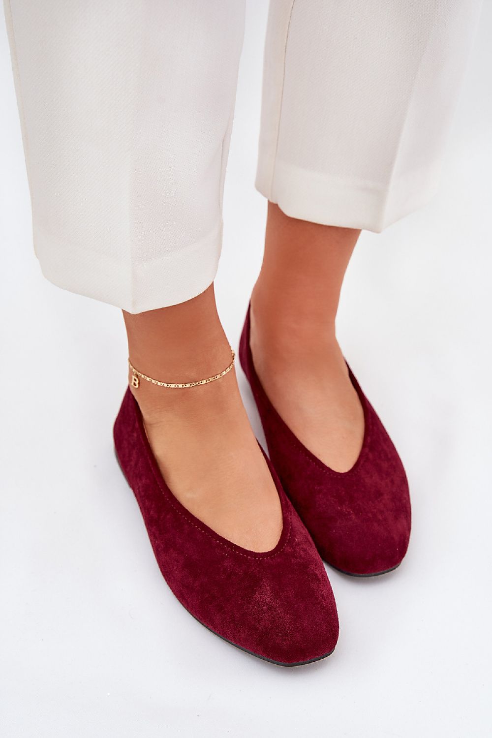   Baleriny Model Osallin  QQ-202 Bordo - Step in style 