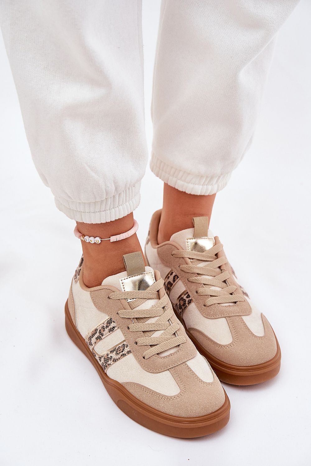   Buty Sportowe Model Satylies 1W-N16 Panterka/Beige - Step in style 