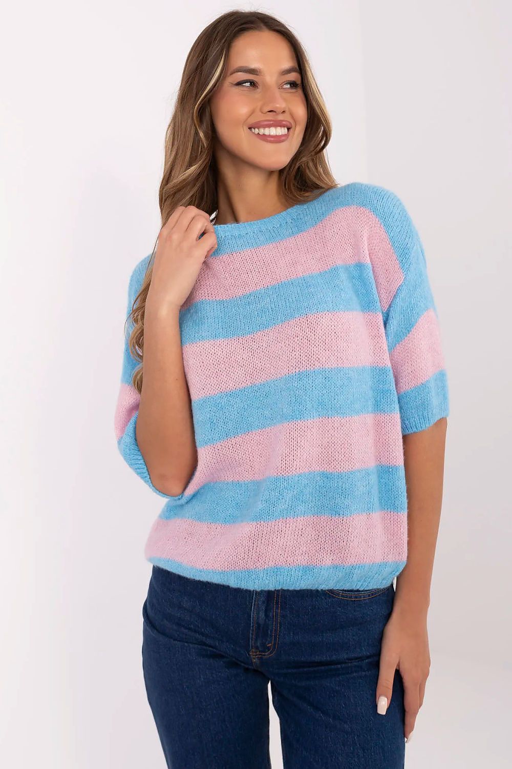   Sweter Damski Model MI-SW-2503.84 Blue - Italy Moda 