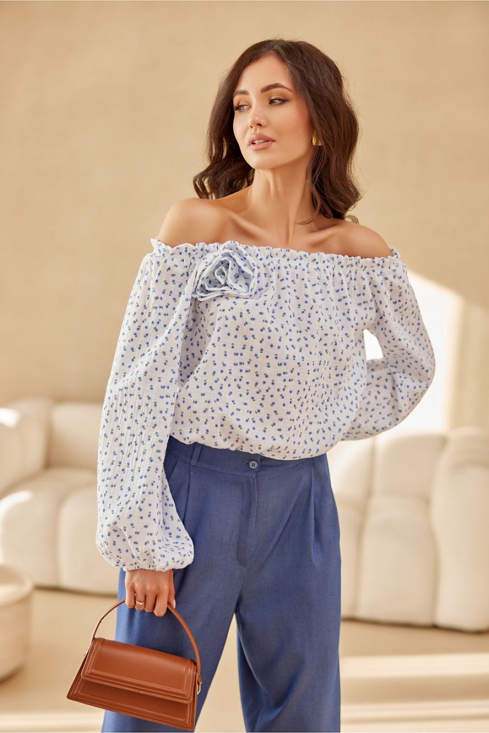  Bluzka Model Lima BLU0207-04K White - Roco Fashion 