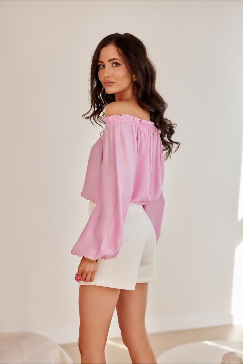   Bluzka Model Monaco ROZ BLU0206 Pink - Roco Fashion 