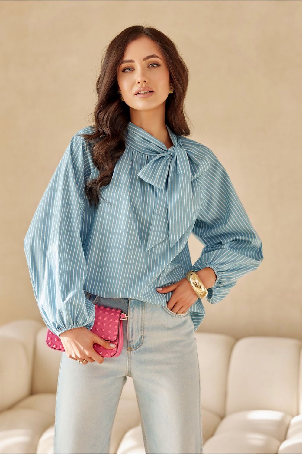   Bluzka Model Gigi BLU0201-A27 Blue - Roco Fashion 