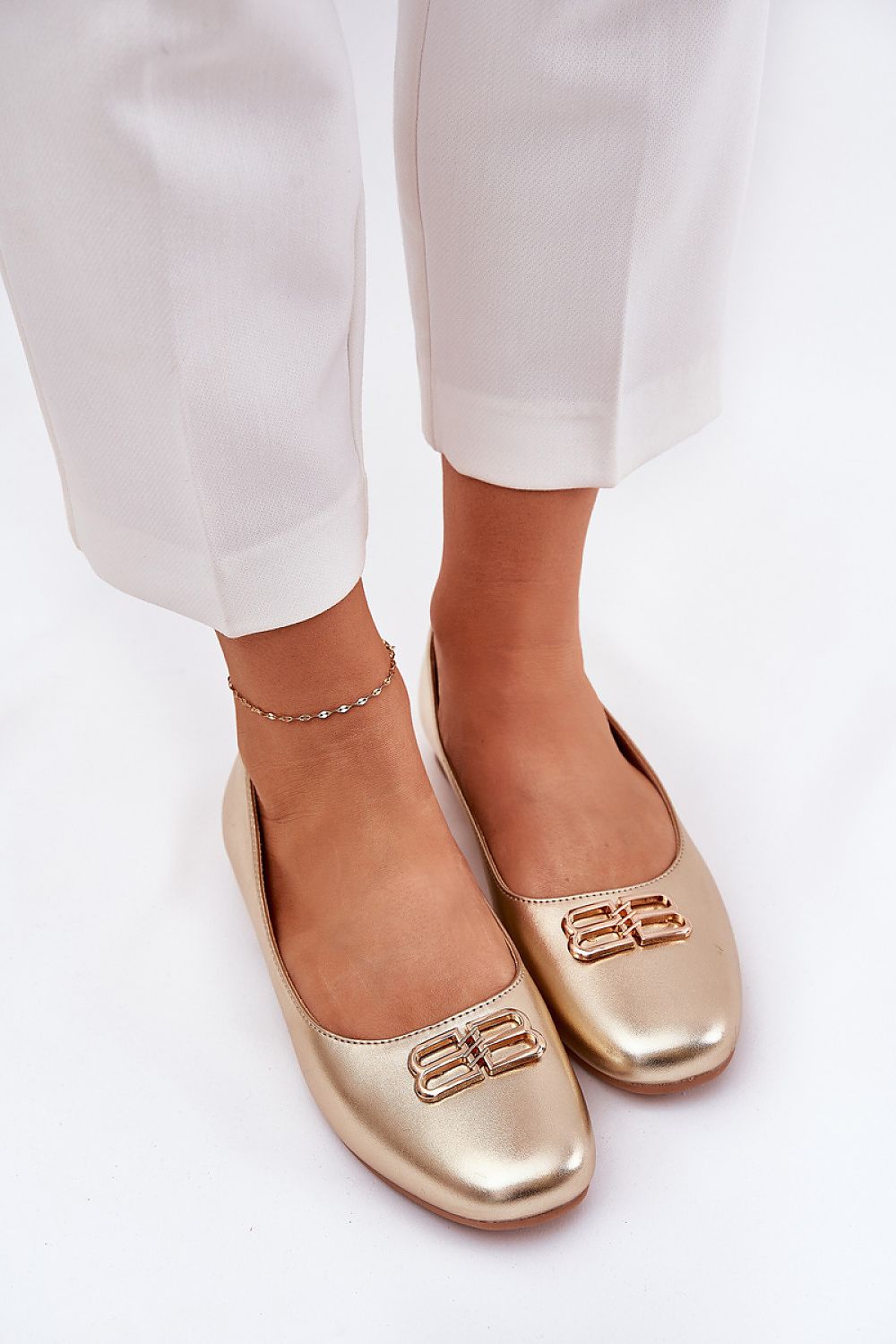   Baleriny Model Vinceza 62206 Gold - Step in style 