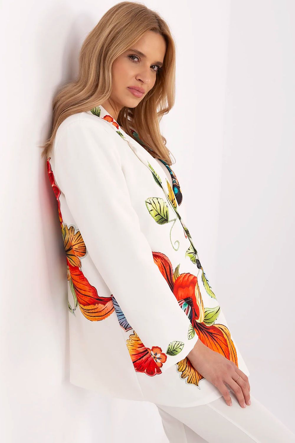   Marynarka Model DHJ-MA-18525-31.87 Ecru - Italy Moda 