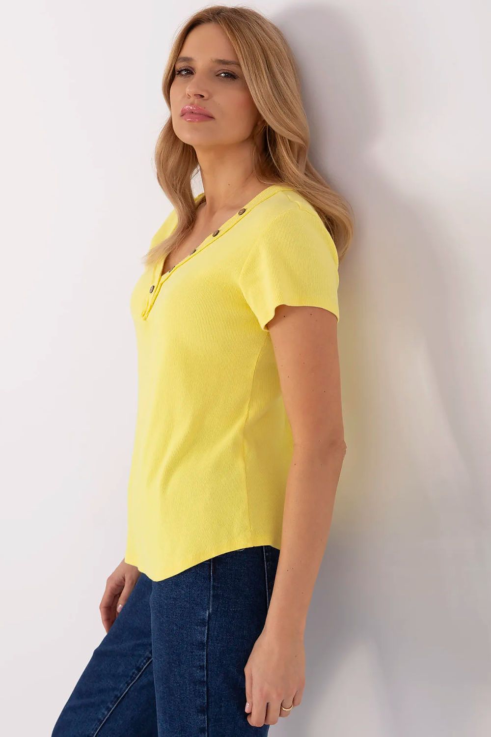   Bluzka Model DHJ-BZ-25168.00 Yellow - Italy Moda 
