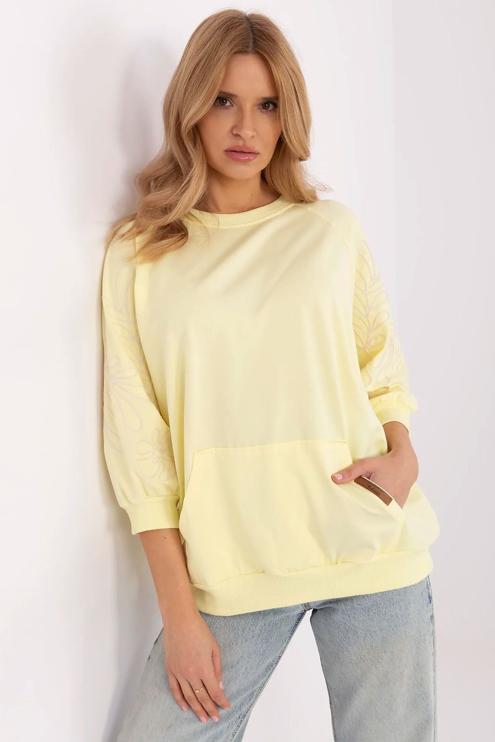   Bluza Damska Model RV-BZ-A367.26 Light Yellow - Relevance 