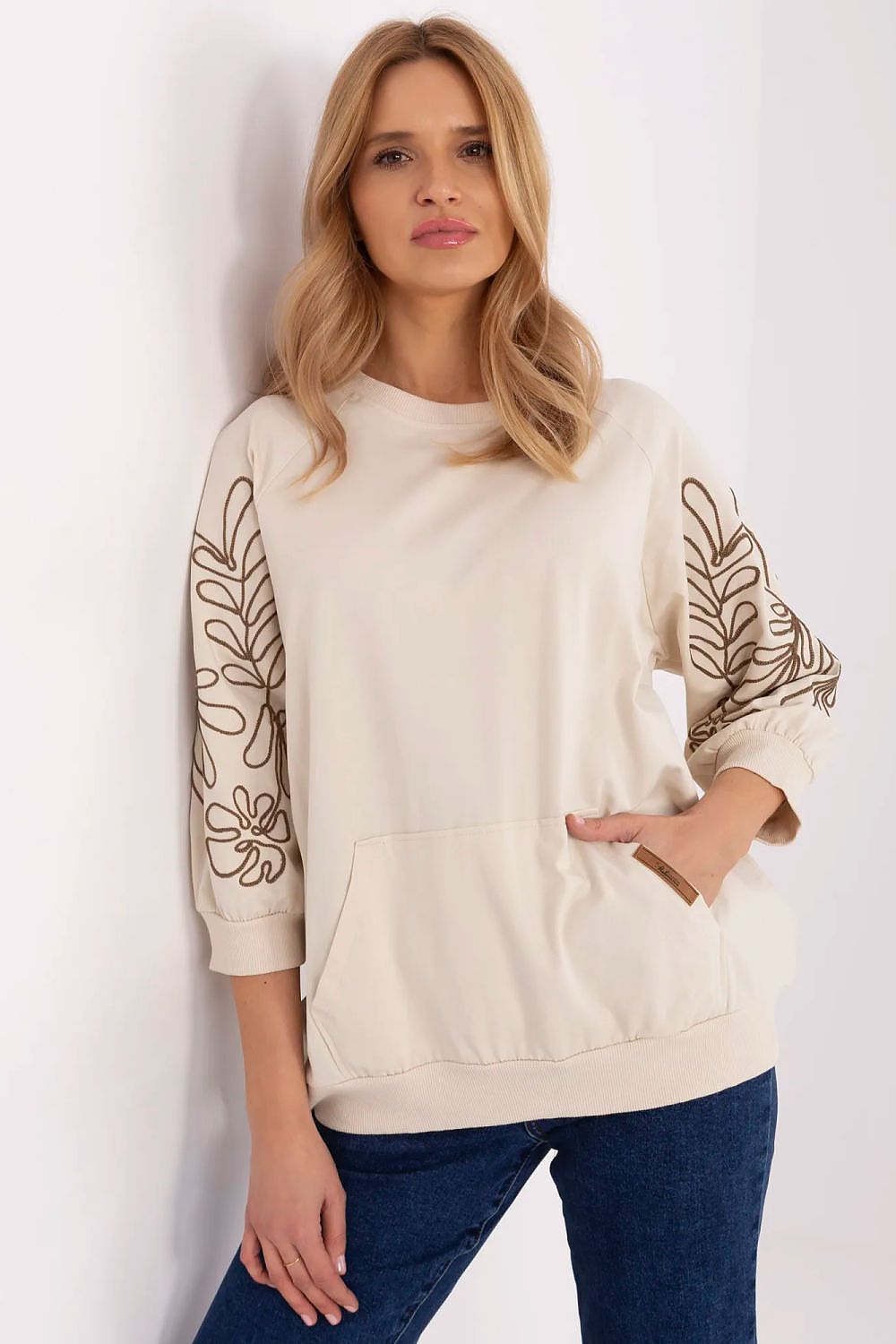   Bluza Damska Model RV-BZ-A367.26 Light Beige - Relevance 
