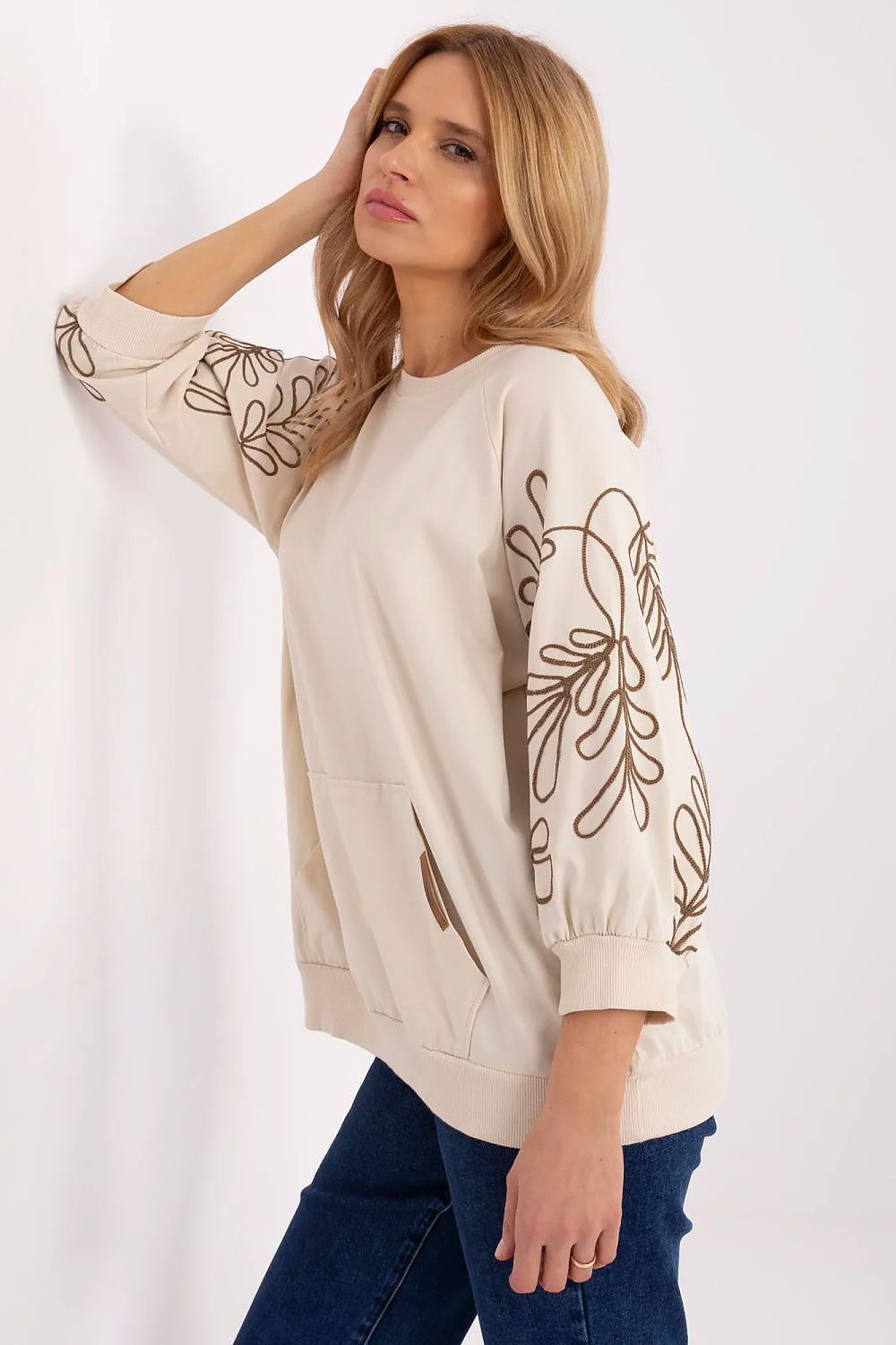   Bluza Damska Model RV-BZ-A367.26 Light Beige - Relevance 