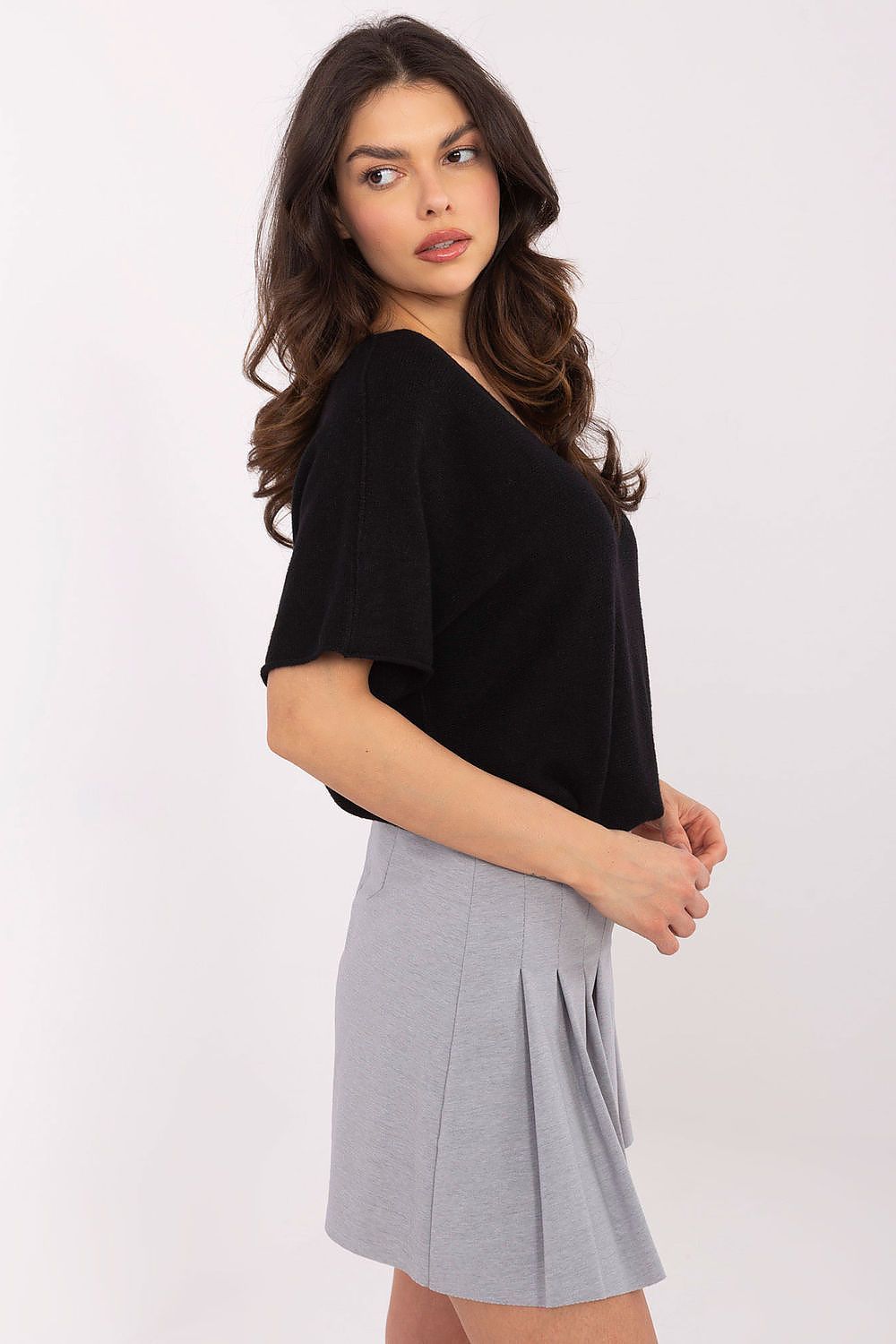   Sweter Damski Model MO-SW-0702.36 Black - Italy Moda 
