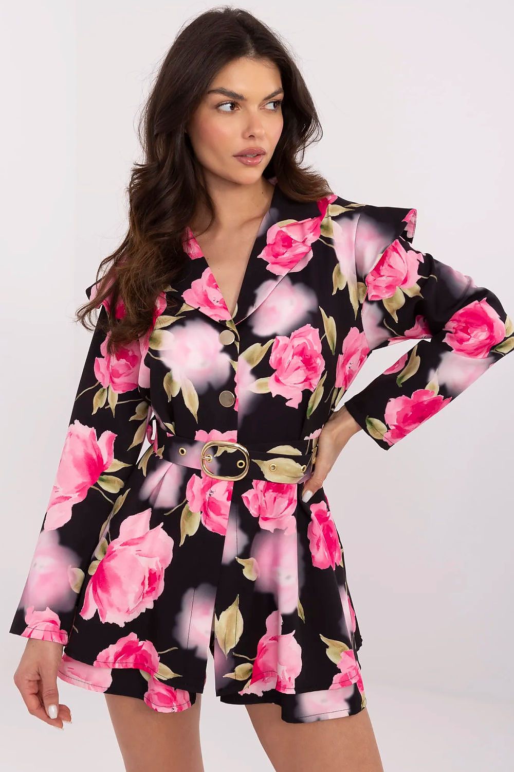   Kombinezon Model DHJ-KO-20615-2.60 Black/Pink - Italy Moda 