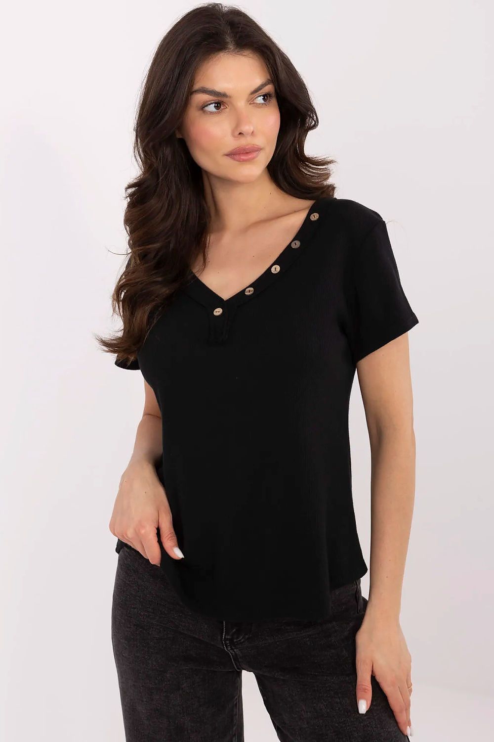   Bluzka Model DHJ-BZ-25168.00 Black - Italy Moda 