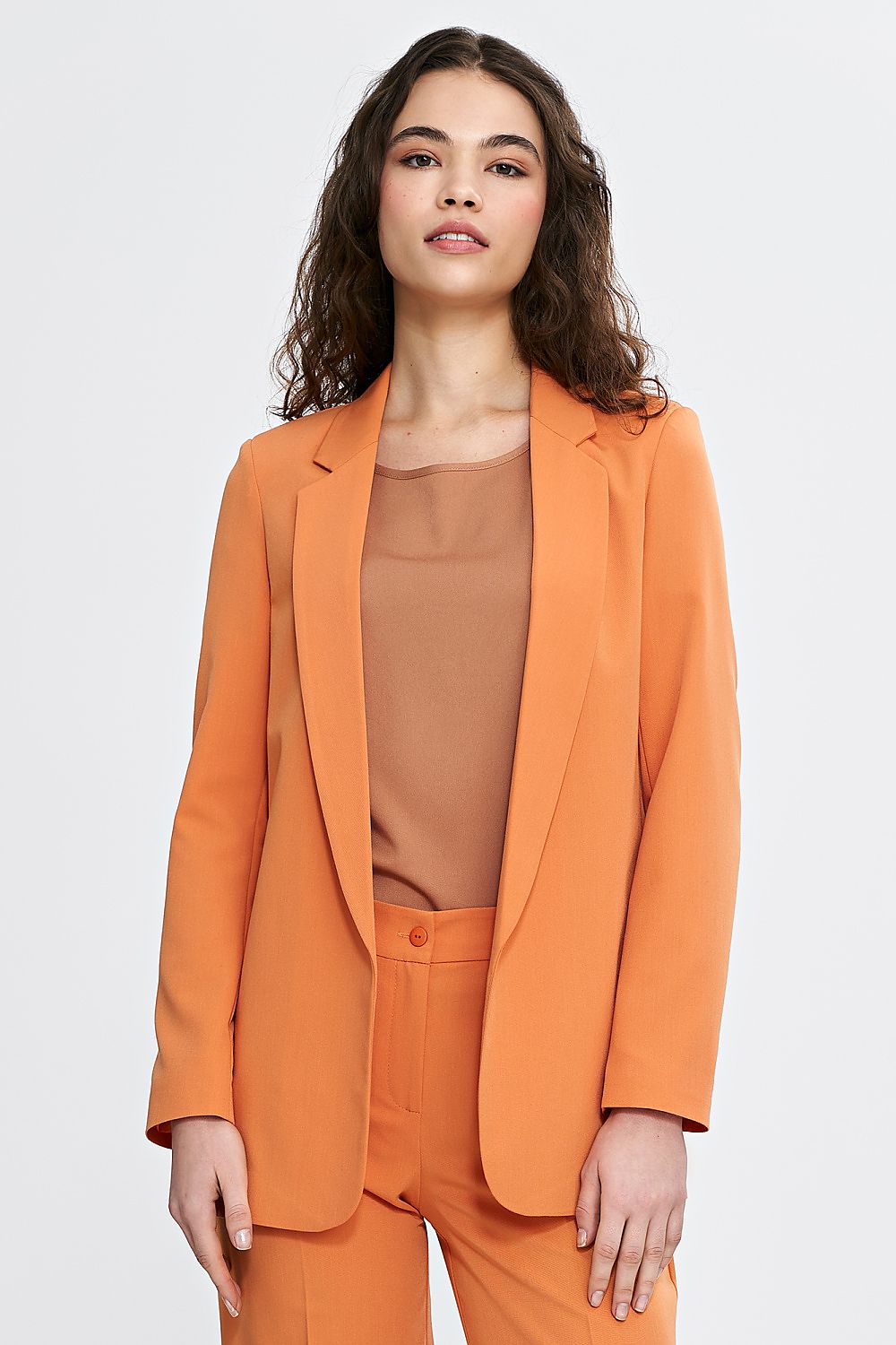  Klasyczna marynarka Z77 Orange - Nife 