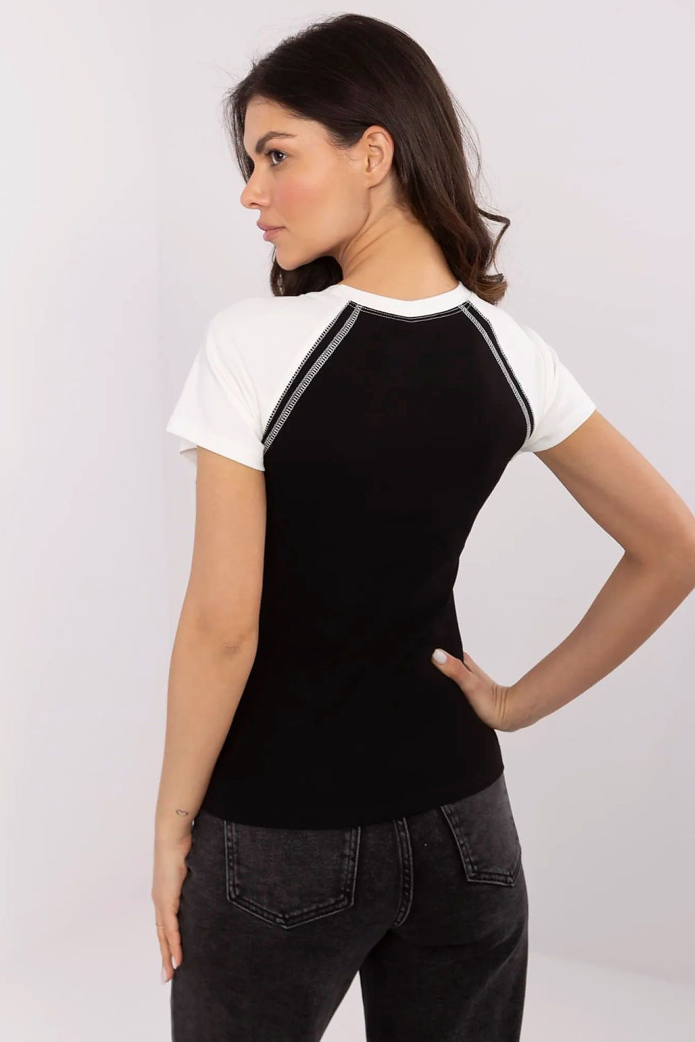   Tshirt Damski Model NM-TS-V7940.17 Black/White - NM 