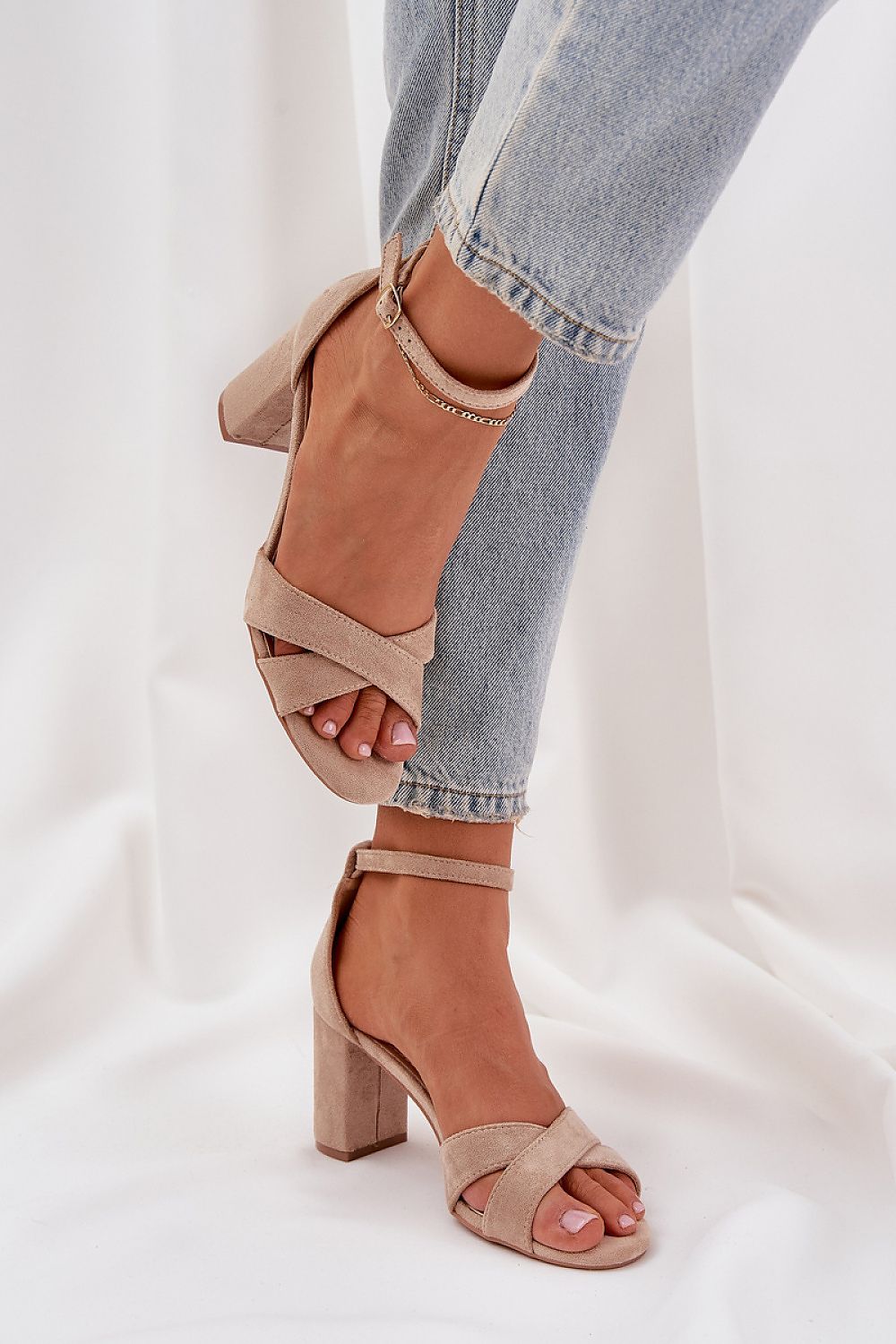  Sandały Model Saniffia TU279P Beige - Step in style 