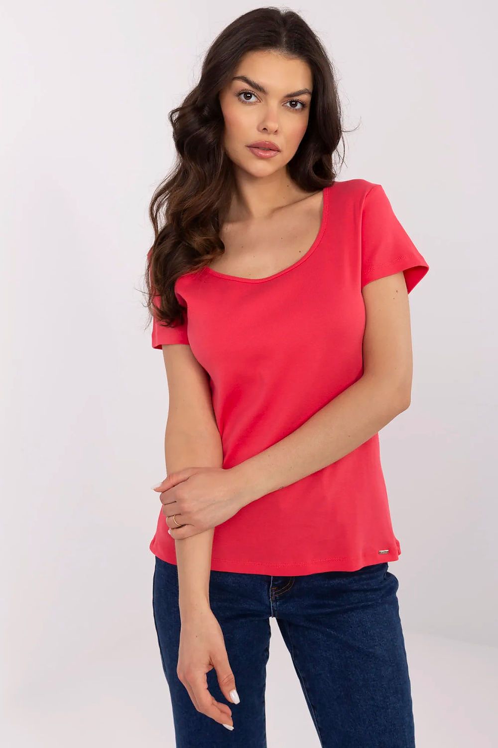   Tshirt Damski Model RV-TS-A557.66P Coral - Relevance 