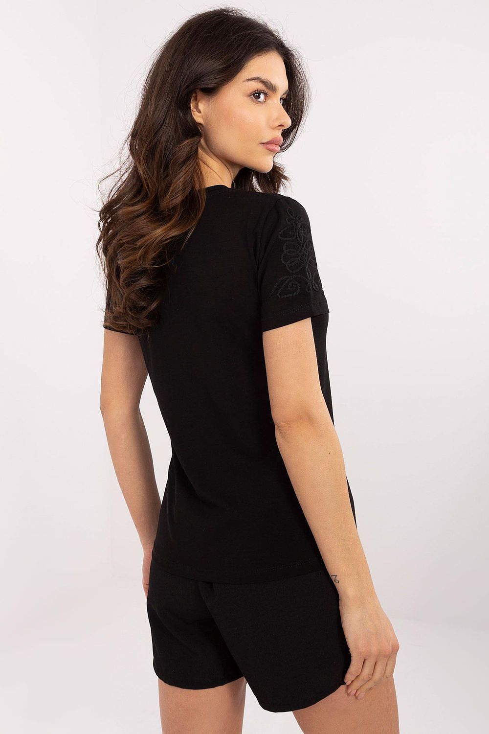   T-shirt  Damski Model RV-TS-A518.39 Black - Relevance 