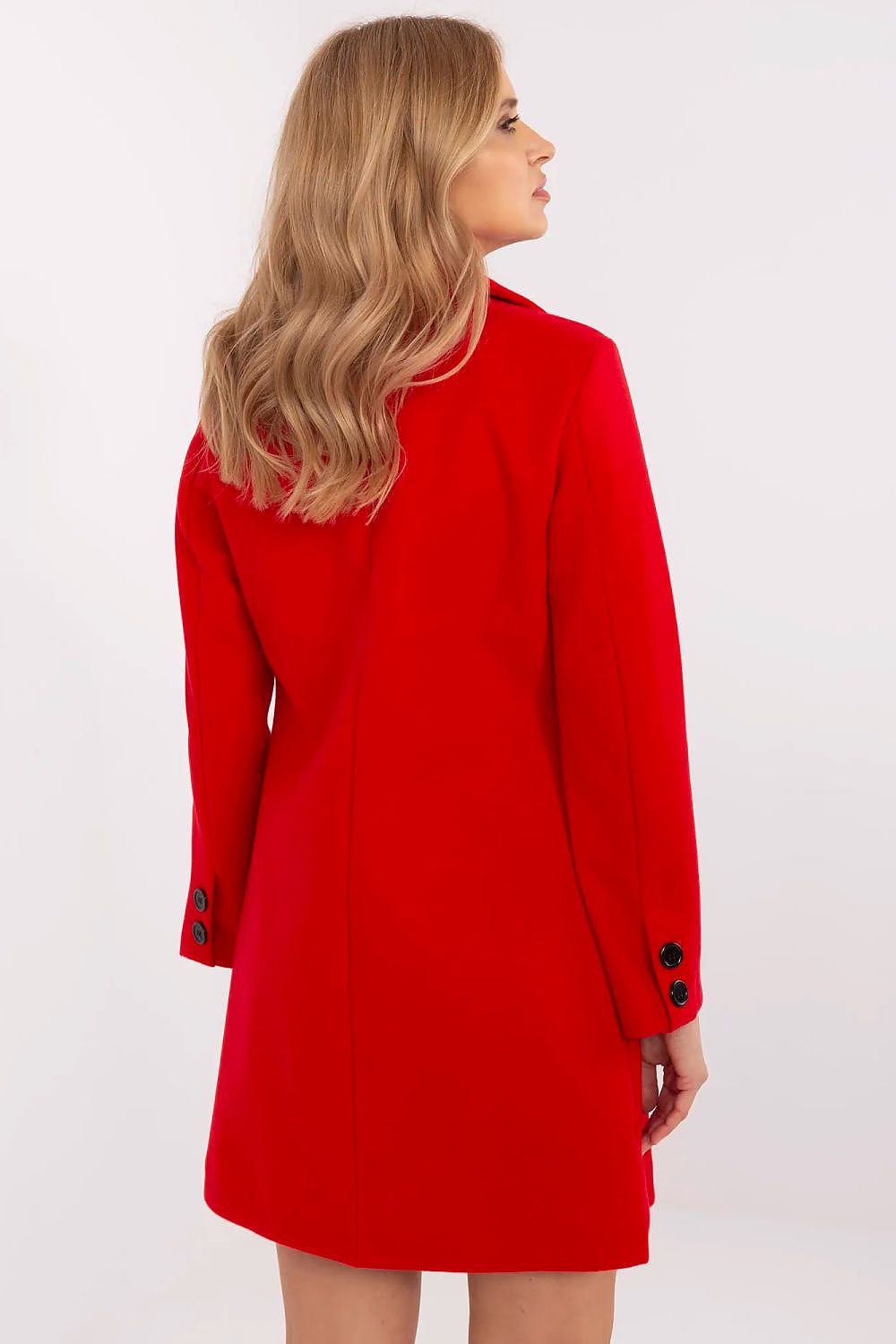  Płaszcz Damski Model TW-PL-BI-25533.18 Red - Och Bella 