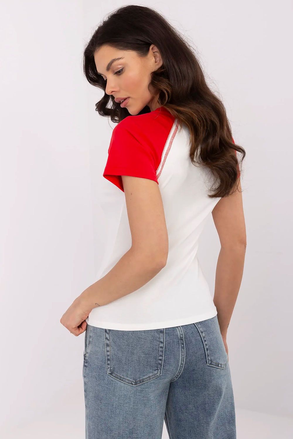   Tshirt Damski Model NM-TS-V7940.17 White/Red - NM 