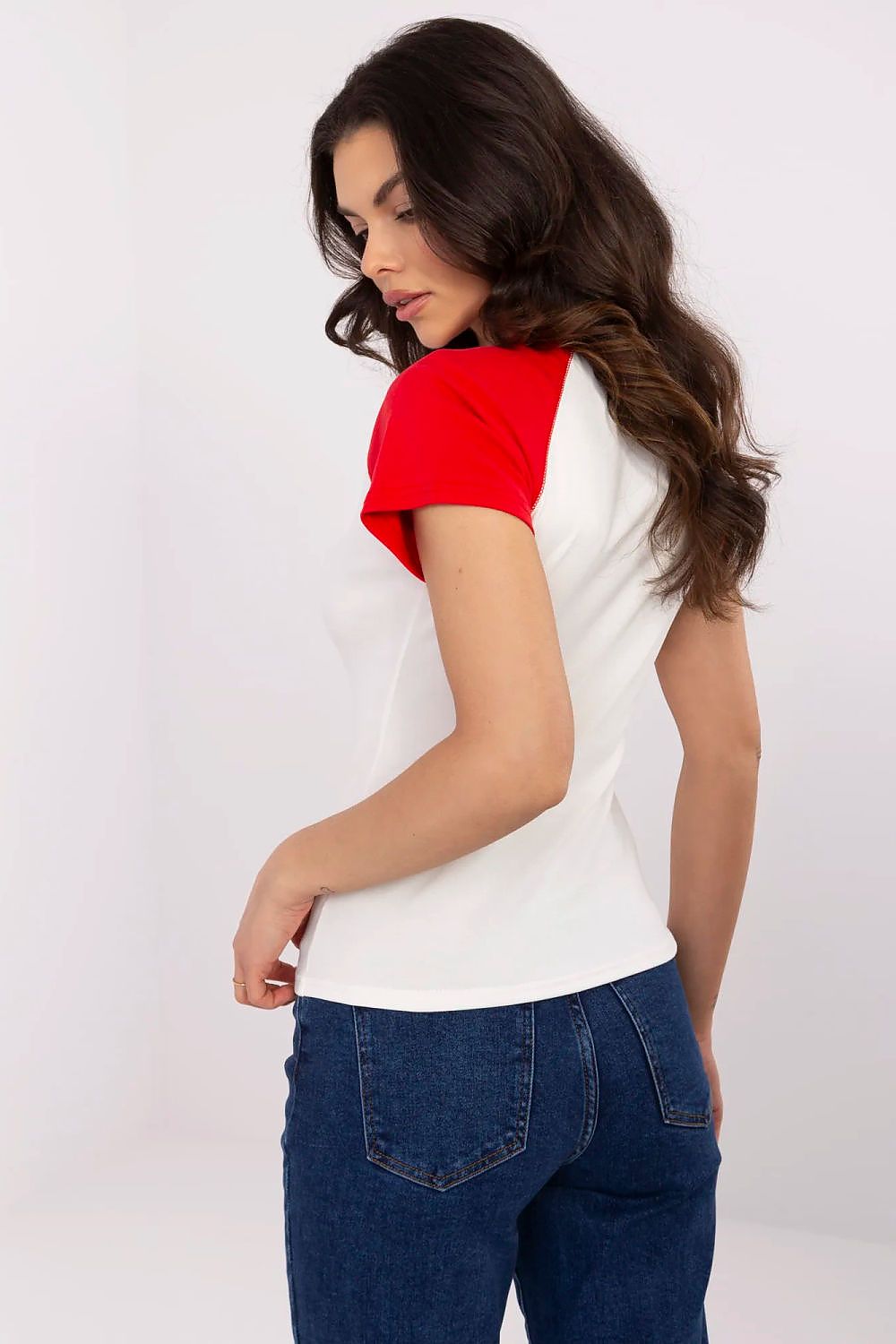   Tshirt Damski Model NM-TS-V7939.50 White/Red - NM 