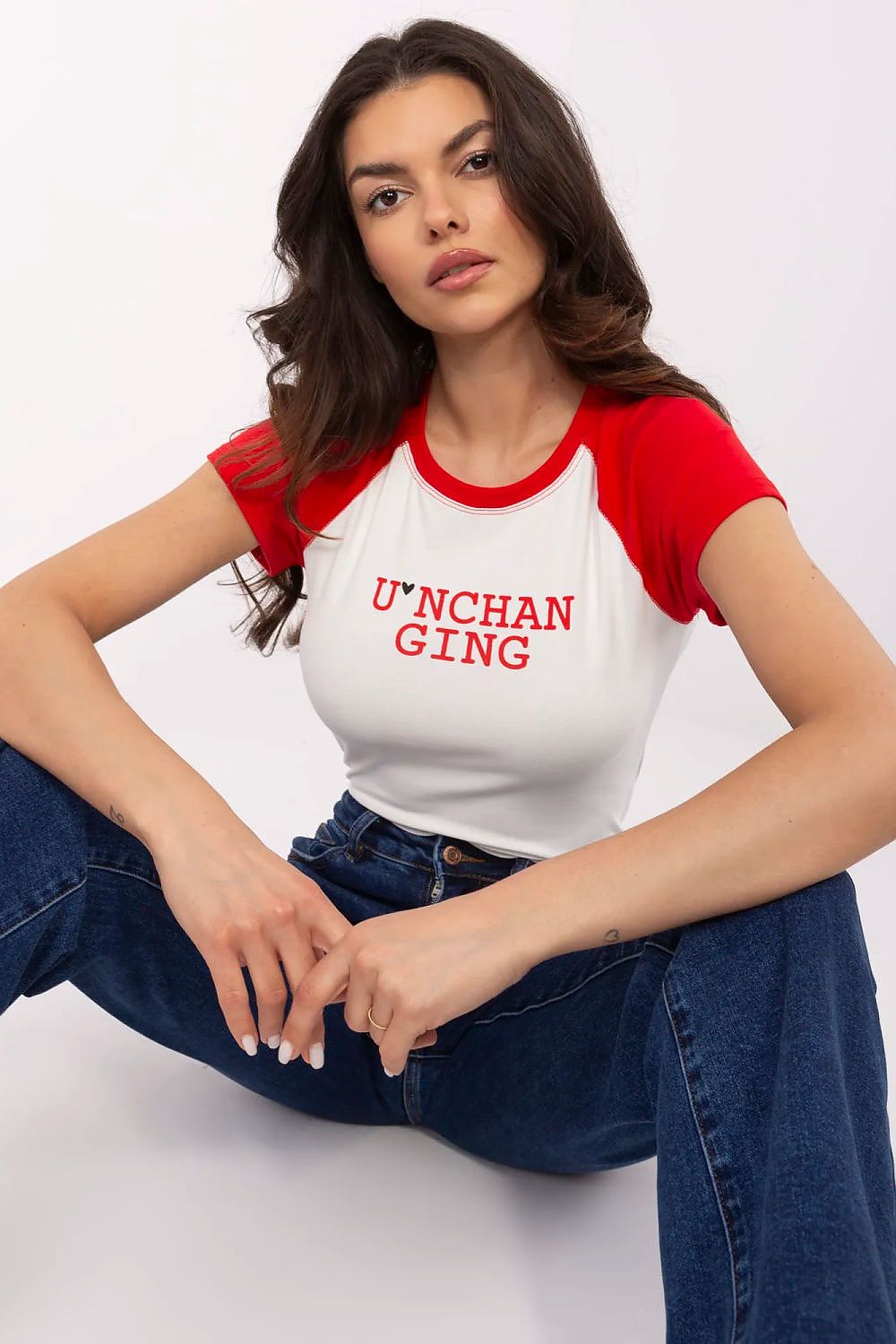   Tshirt Damski Model NM-TS-V7939.50 White/Red - NM 