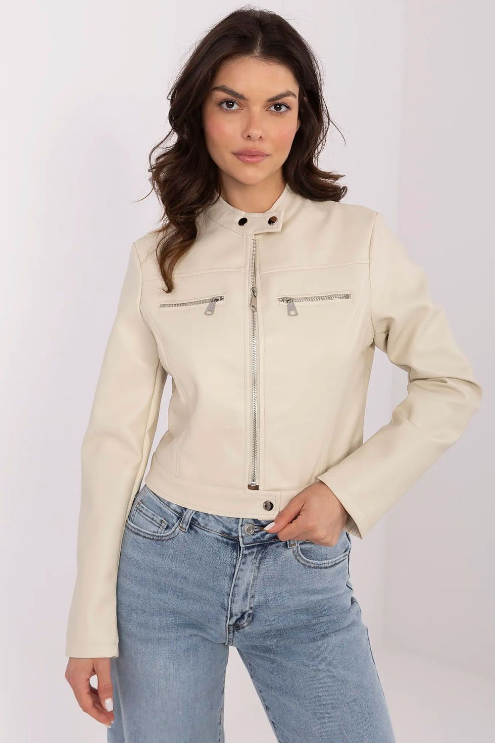   Kurtka Damska Model NM-KR-DA-0933(B).84 Beige - NM 