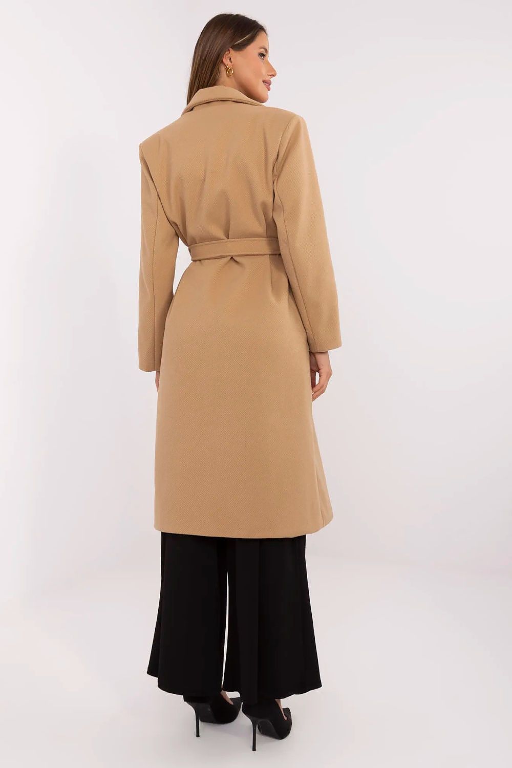   Płaszcz Damski Model MO-PL-1804.00 Camel - Italy Moda 