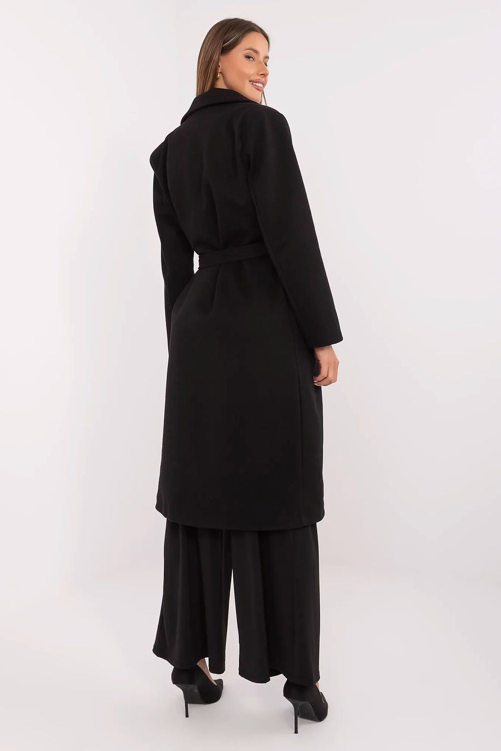   Płaszcz Damski Model MO-PL-1804.00 Black - Italy Moda 