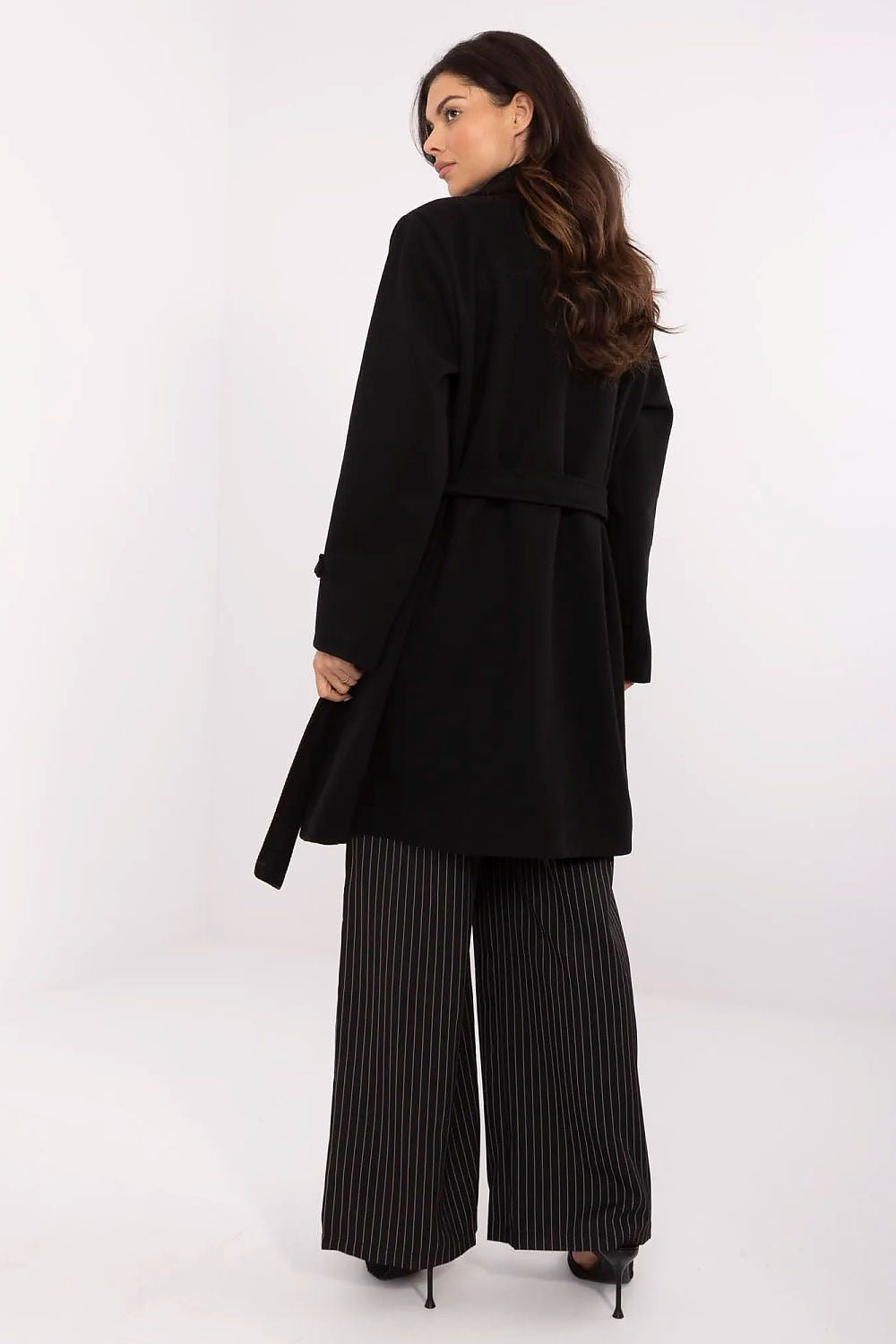   Płaszcz Damski Model MO-PL-5209.87 Black - Italy Moda 