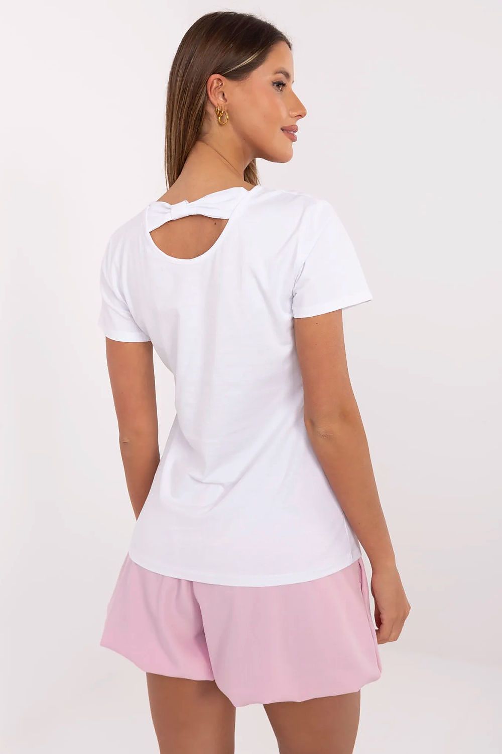   Tshirt Damski Model NM-TS-NG25285.74P White/Pink - NM 
