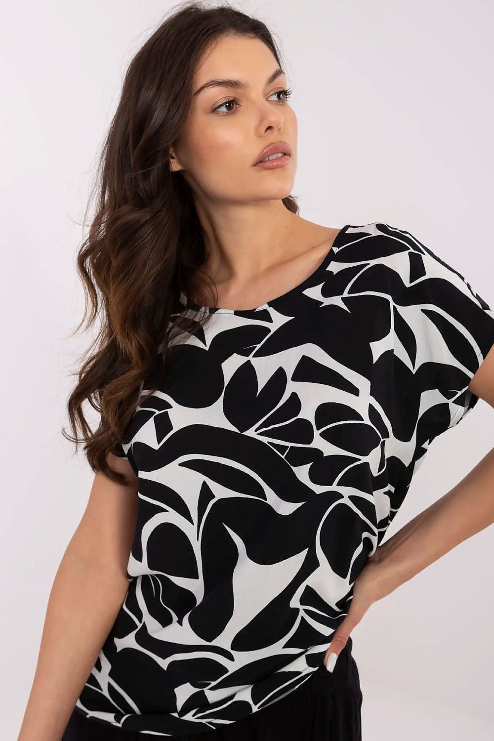   Bluzka Model D73771M10978X Black - Sublevel 