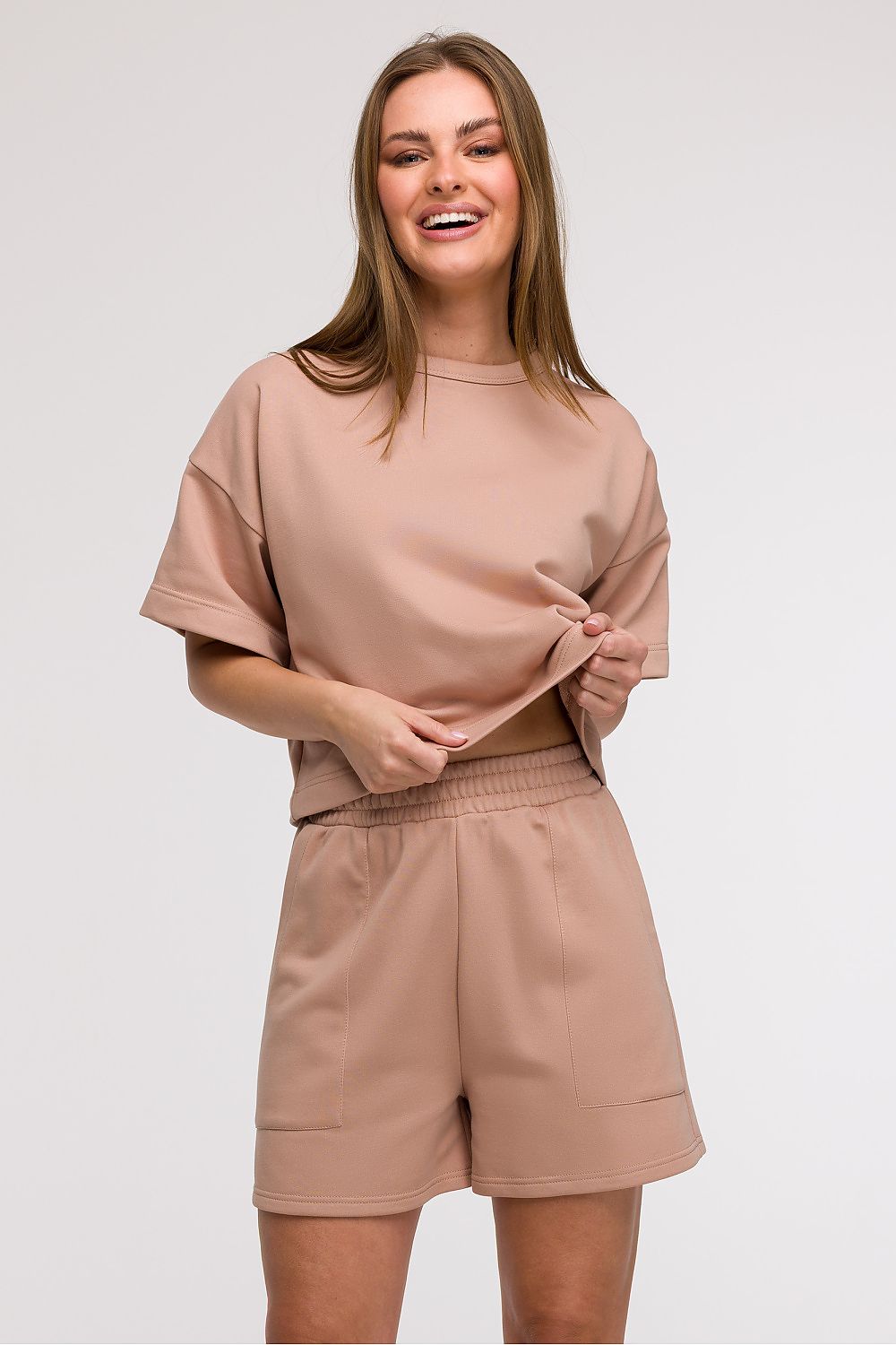   Szorty Damskie Model B295 Mocca - BeWear 