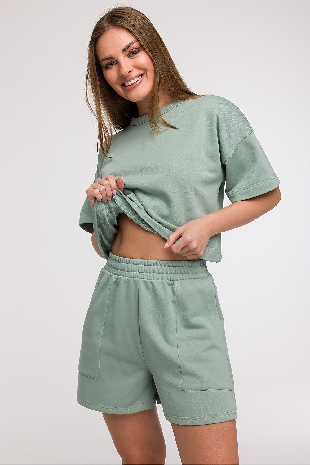   Szorty Damskie Model B295 Mint - BeWear 