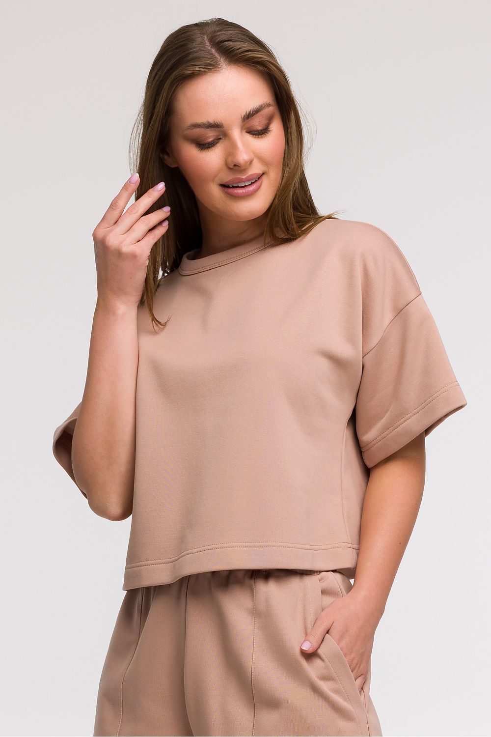   Bluza Damska Model B294 Mocca - BeWear 