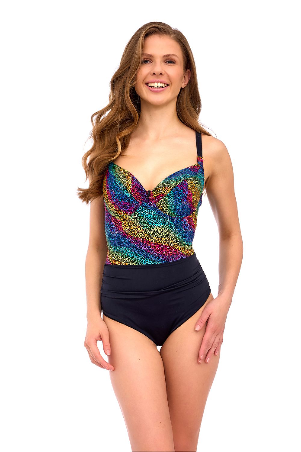  Jednoczęściowy strój kąpielowy Kostium Jednoczęściowy II Model Elena Big Kostium Multicolor - Lupo Line 