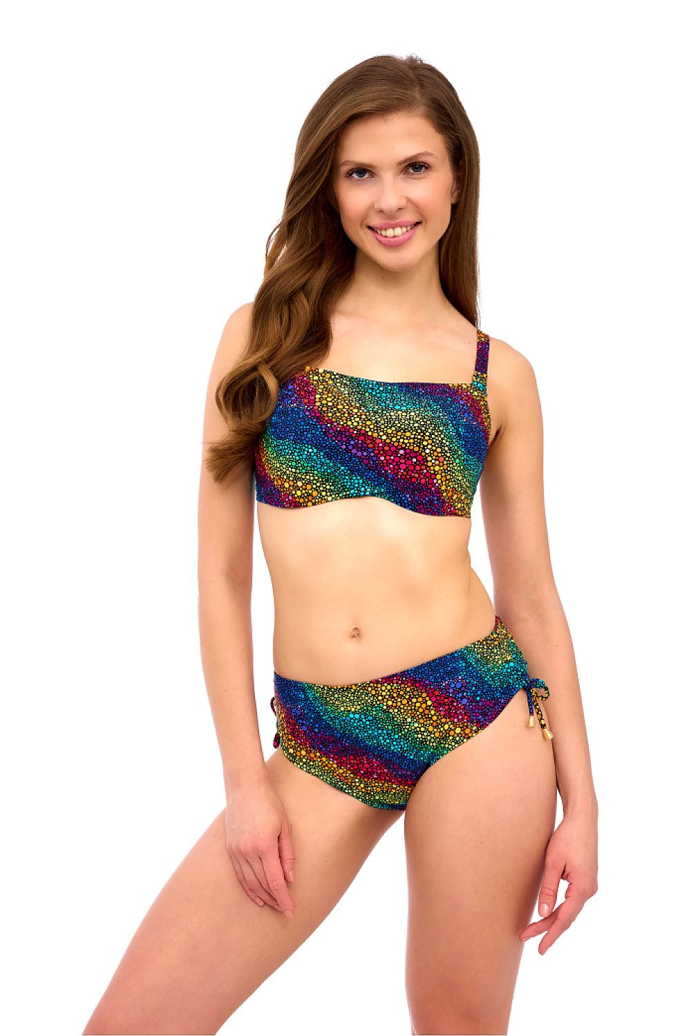  Kostium dwuczęściowy Biustonosz Kąpielowy Model Elena Kostium Big Top Multicolor - Lupo Line 