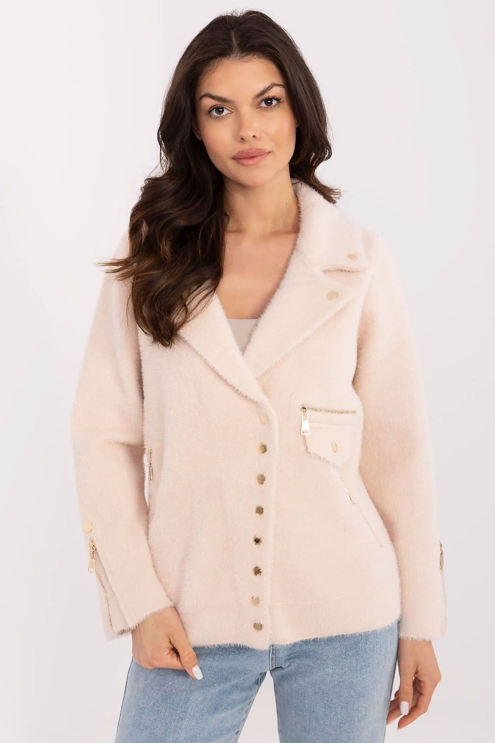   Kurtka Damska Model MBM-KR-250.77 Light Beige - MBM 