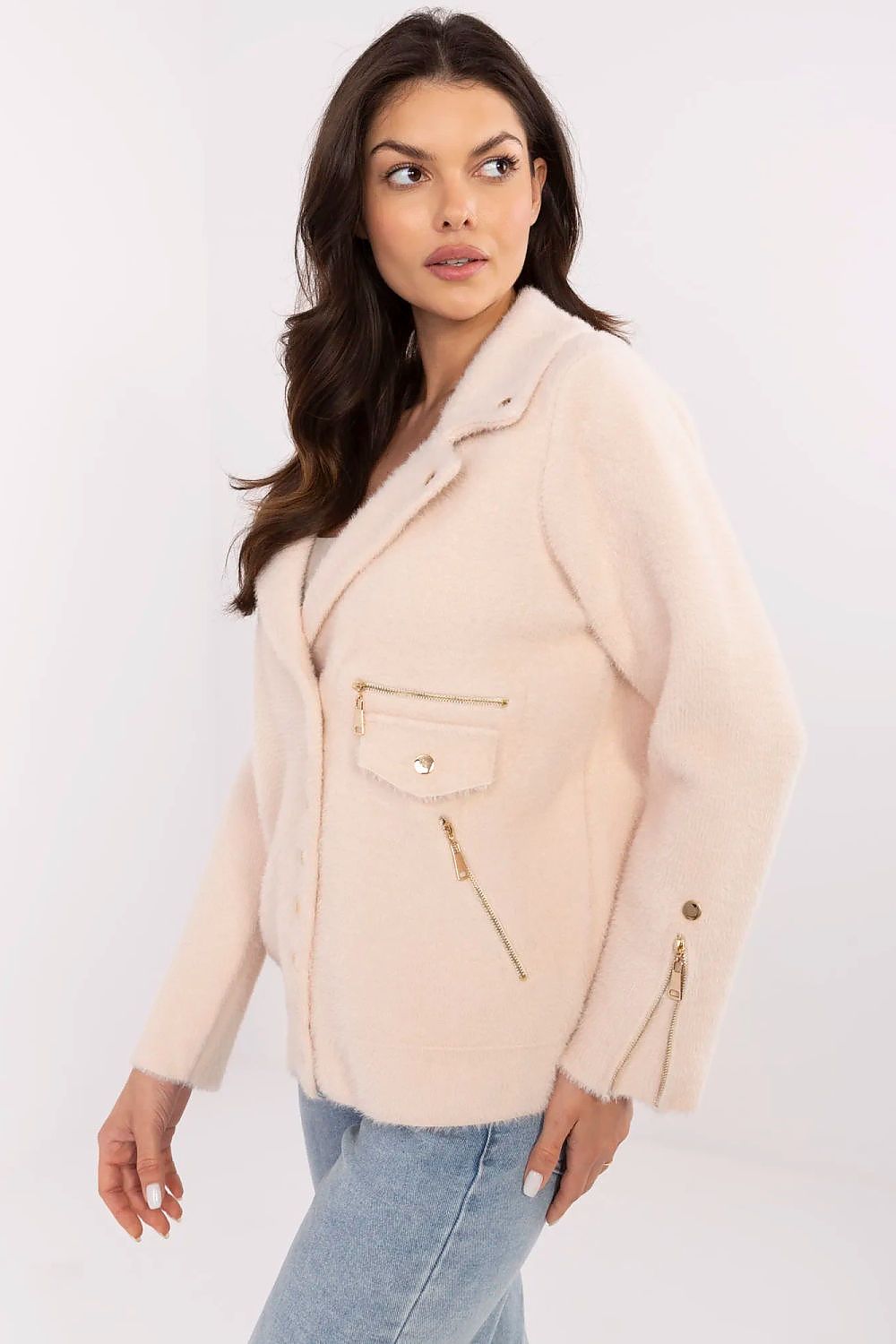   Kurtka Damska Model MBM-KR-250.77 Light Beige - MBM 