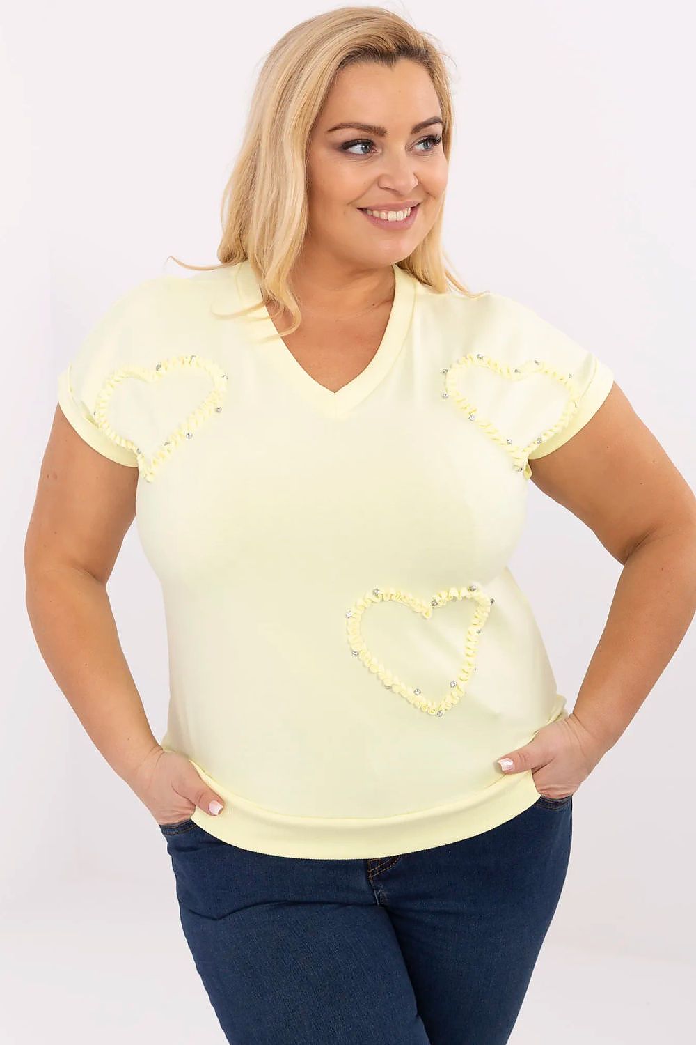  Bluzka Model RV-BZ-A542.12P Light Yellow - Relevance 